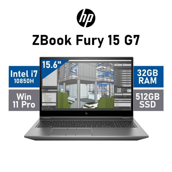 HP ZBOOK 15 G7 15.6″ FHD, i7-10ème Gen, RAM de 32GB DDR4, 512 Go SSD, NVIDIA Quadro P2000 15''